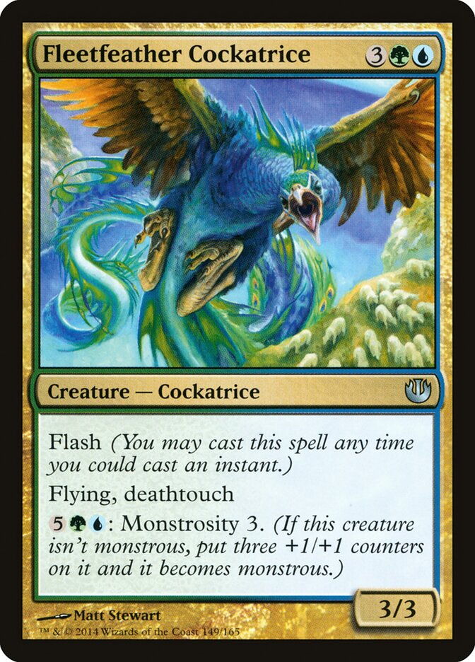 Cocatriz Pena-veloz / Fleetfeather Cockatrice - Magic: The Gathering - MoxLand