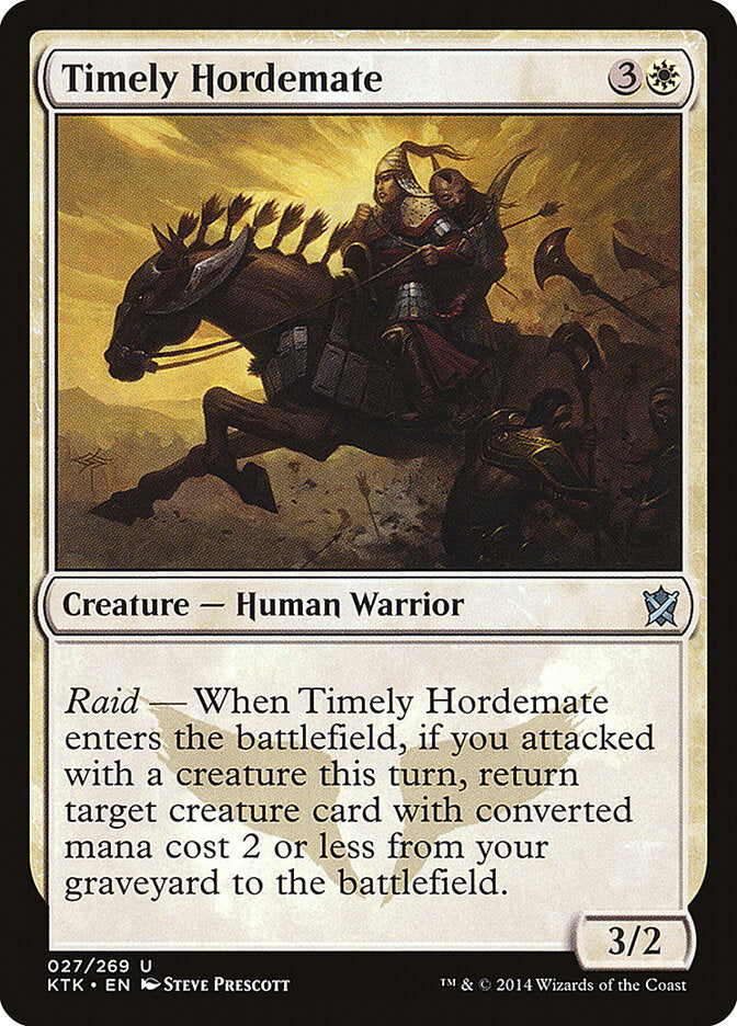 Companheiro de Horda Oportuno / Timely Hordemate - Magic: The Gathering - MoxLand
