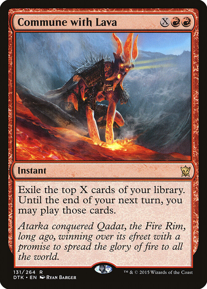 Comungar com a Lava / Commune with Lava - Magic: The Gathering - MoxLand