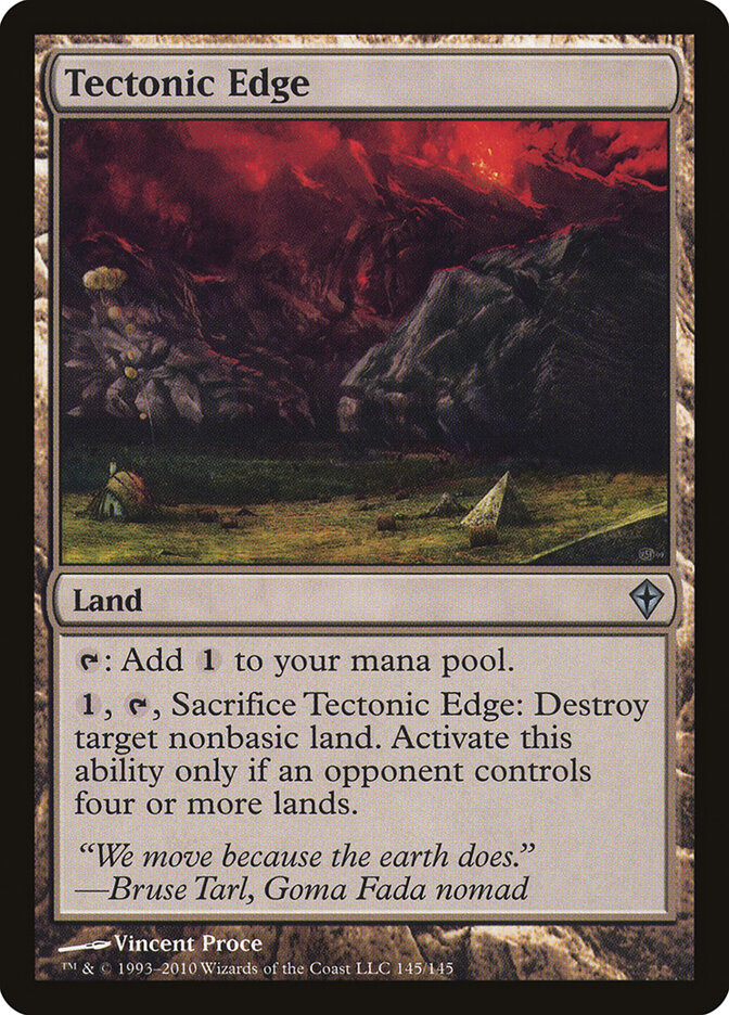 Confim Tectônico / Tectonic Edge - Magic: The Gathering - MoxLand