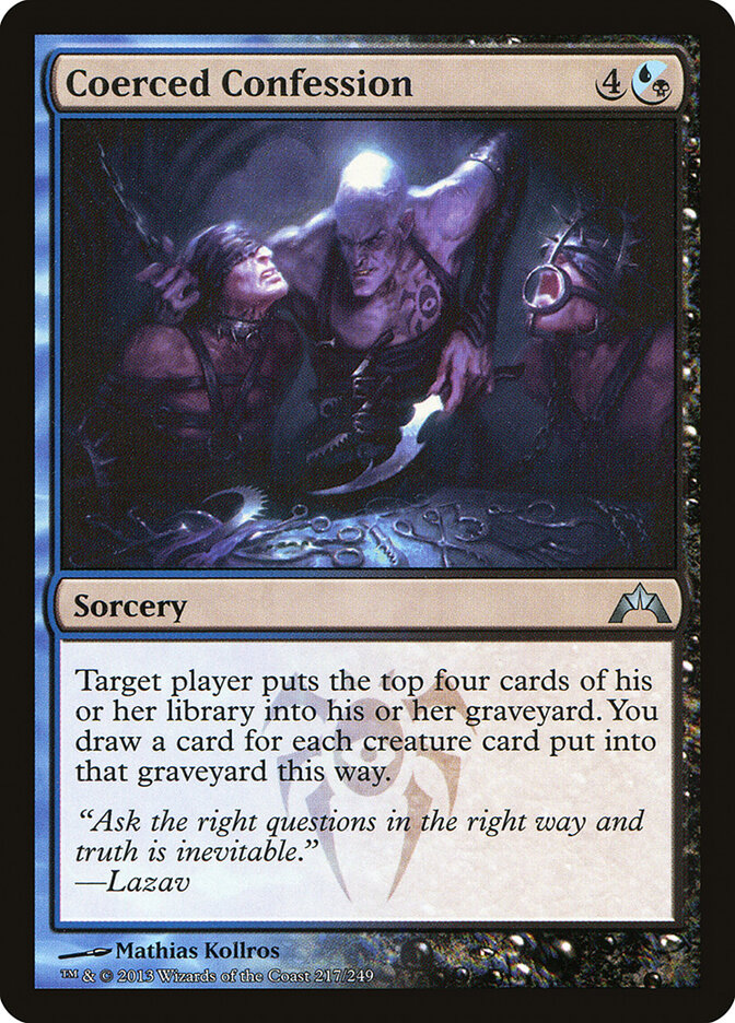 Confissão Forçada / Coerced Confession - Magic: The Gathering - MoxLand