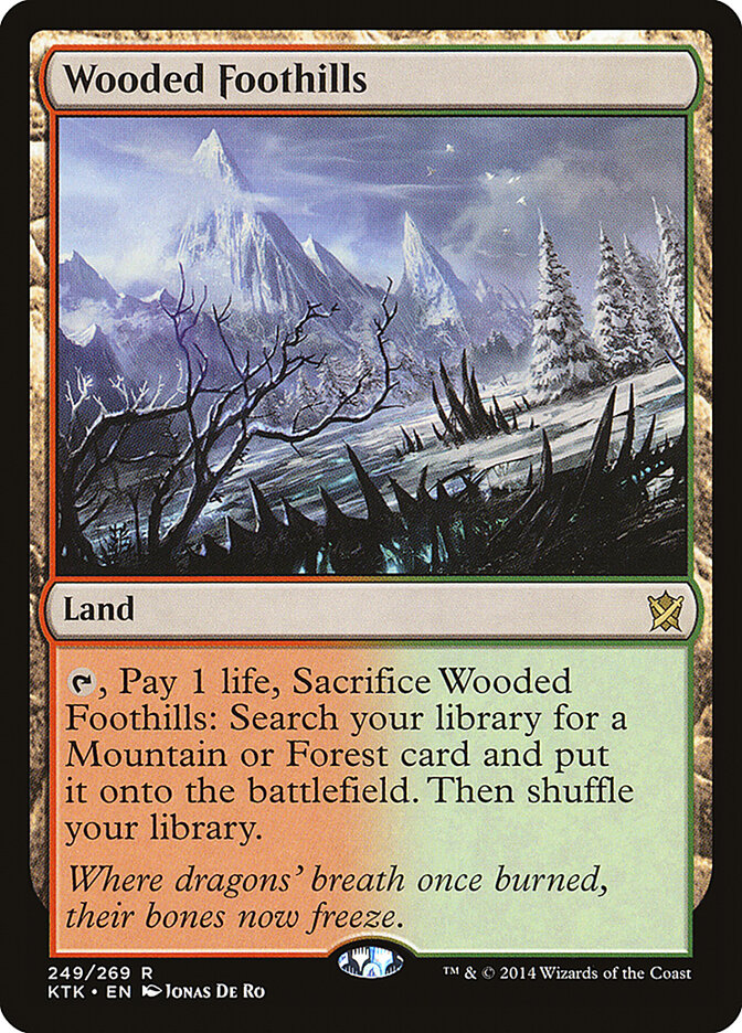 Contraforte Arborizado / Wooded Foothills - Magic: The Gathering - MoxLand