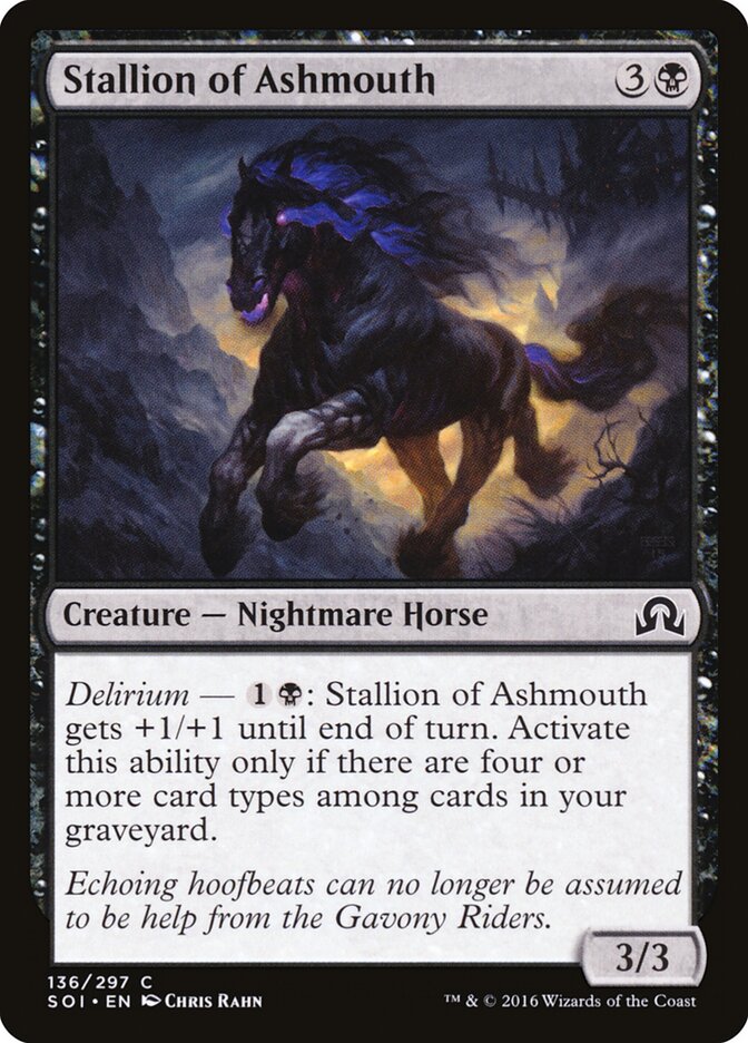 Corcel de Boca Cinzenta / Stallion of Ashmouth - Magic: The Gathering - MoxLand