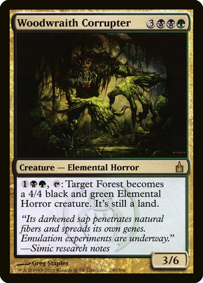 Corruptor Espectro da Floresta / Woodwraith Corrupter - Magic: The Gathering - MoxLand