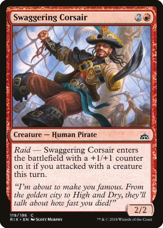 Corsário Bravateiro / Swaggering Corsair - Magic: The Gathering - MoxLand