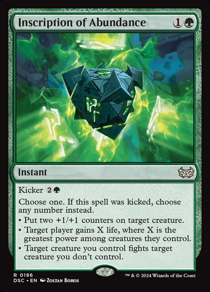 Epígrafe de Abundância / Inscription of Abundance - Magic: The Gathering - MoxLand