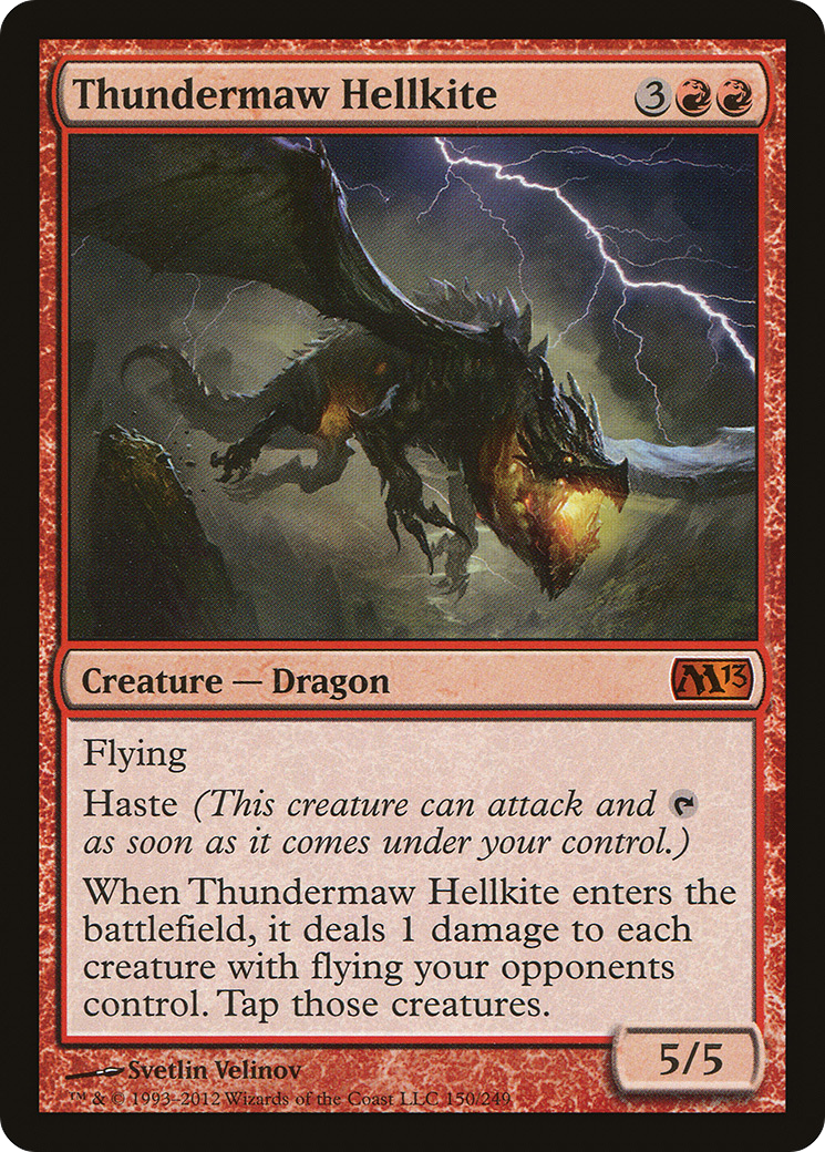 Dragão Avérneo Trovejante / Thundermaw Hellkite - Magic: The Gathering - MoxLand