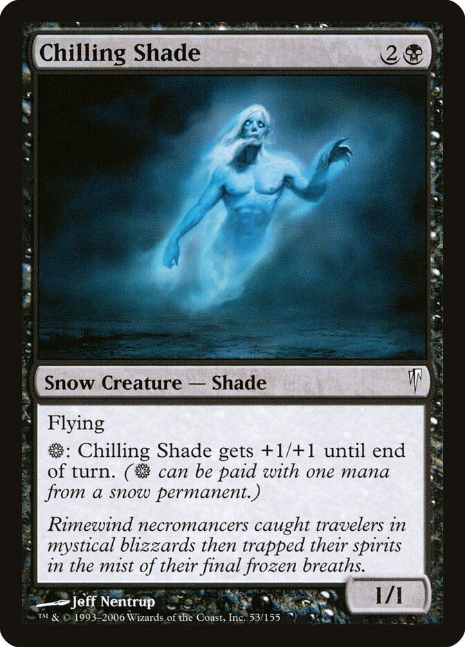 Sombra Congelante / Chilling Shade - Magic: The Gathering - MoxLand