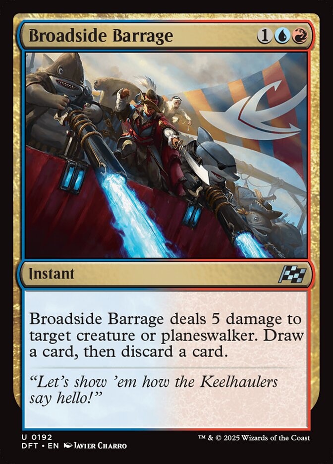 Barragem de Bordo / Broadside Barrage - Magic: The Gathering - MoxLand