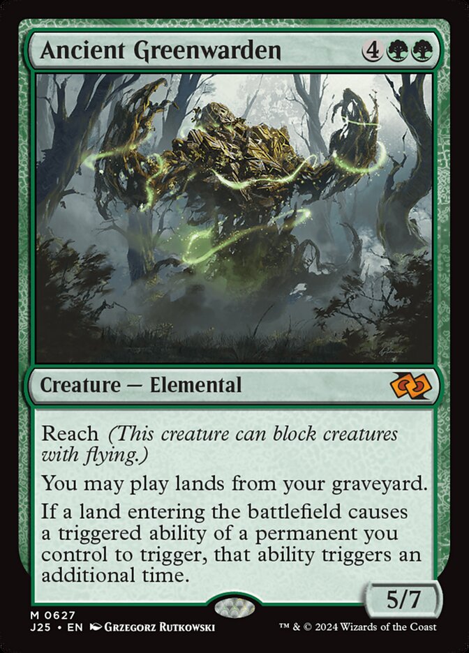 Guardião da Flora Ancestral / Ancient Greenwarden - Magic: The Gathering - MoxLand