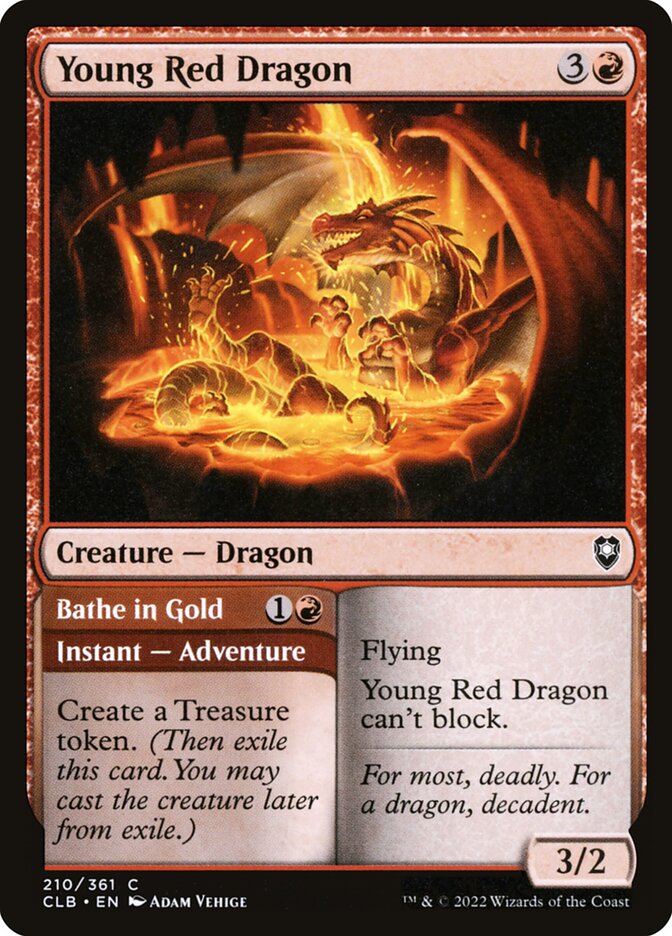 Dragão Vermelho Jovem / Young Red Dragon - Magic: The Gathering - MoxLand