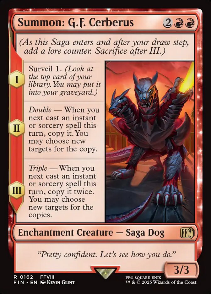 Invocação: G.F. Cerberus / Summon: G.F. Cerberus - Magic: The Gathering - MoxLand