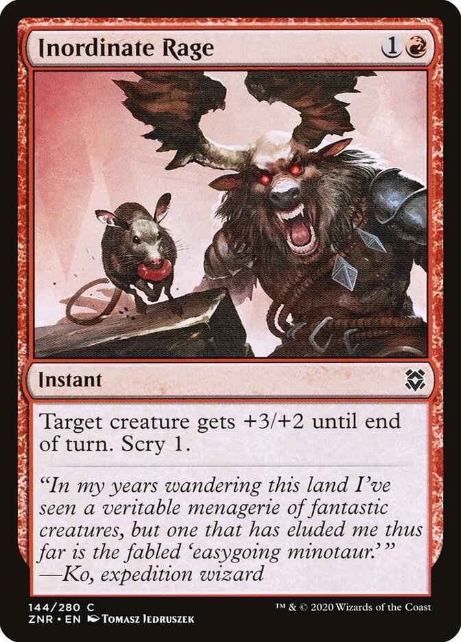 Fúria Desmedida / Inordinate Rage - Magic: The Gathering - MoxLand