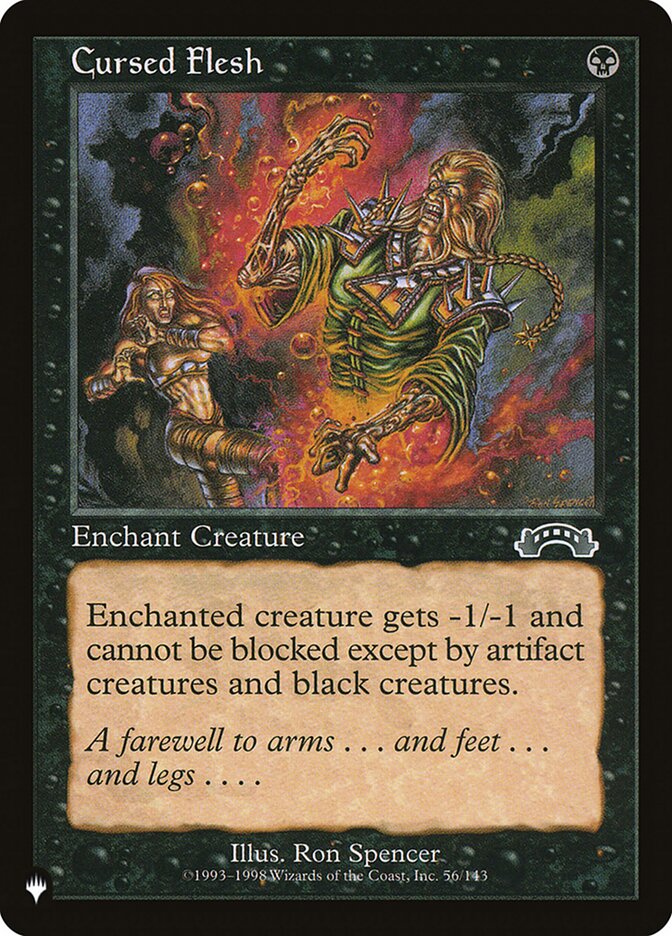 Carne Amaldiçoada / Cursed Flesh - Magic: The Gathering - MoxLand
