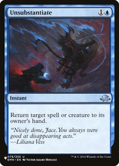 Insubstanciar / Unsubstantiate - Magic: The Gathering - MoxLand