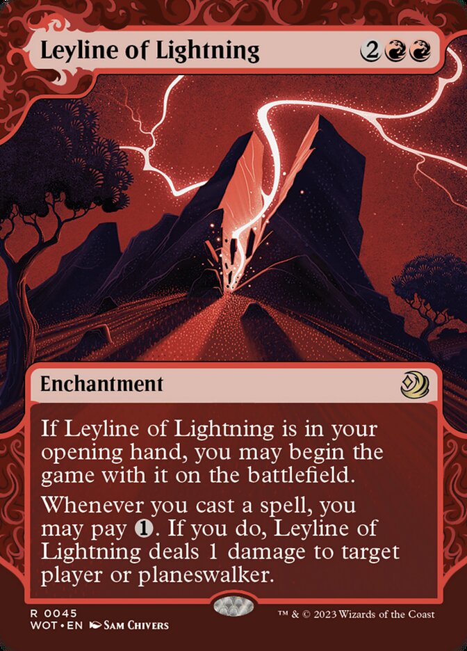 Linha de Força do Relâmpago / Leyline of Lightning - Magic: The Gathering - MoxLand