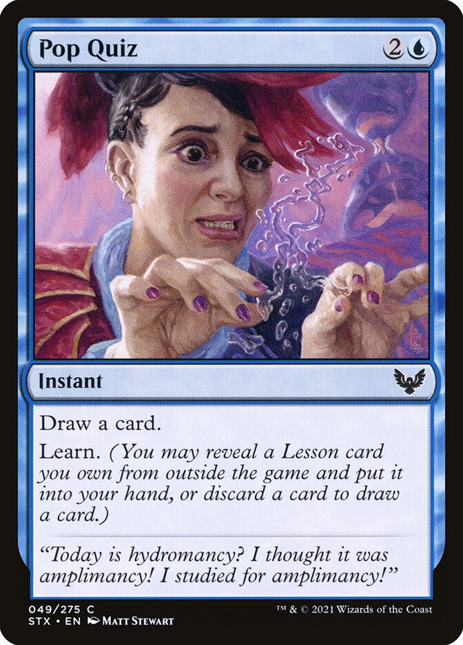 Teste Surpresa / Pop Quiz - Magic: The Gathering - MoxLand