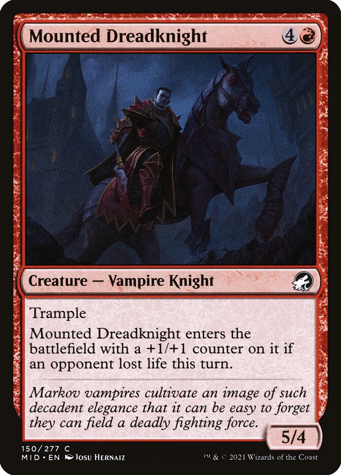 Cavaleiro do Pavor Montado / Mounted Dreadknight - Magic: The Gathering - MoxLand