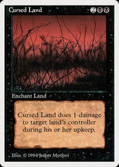 Terreno Amaldiçoado / Cursed Land - Magic: The Gathering - MoxLand