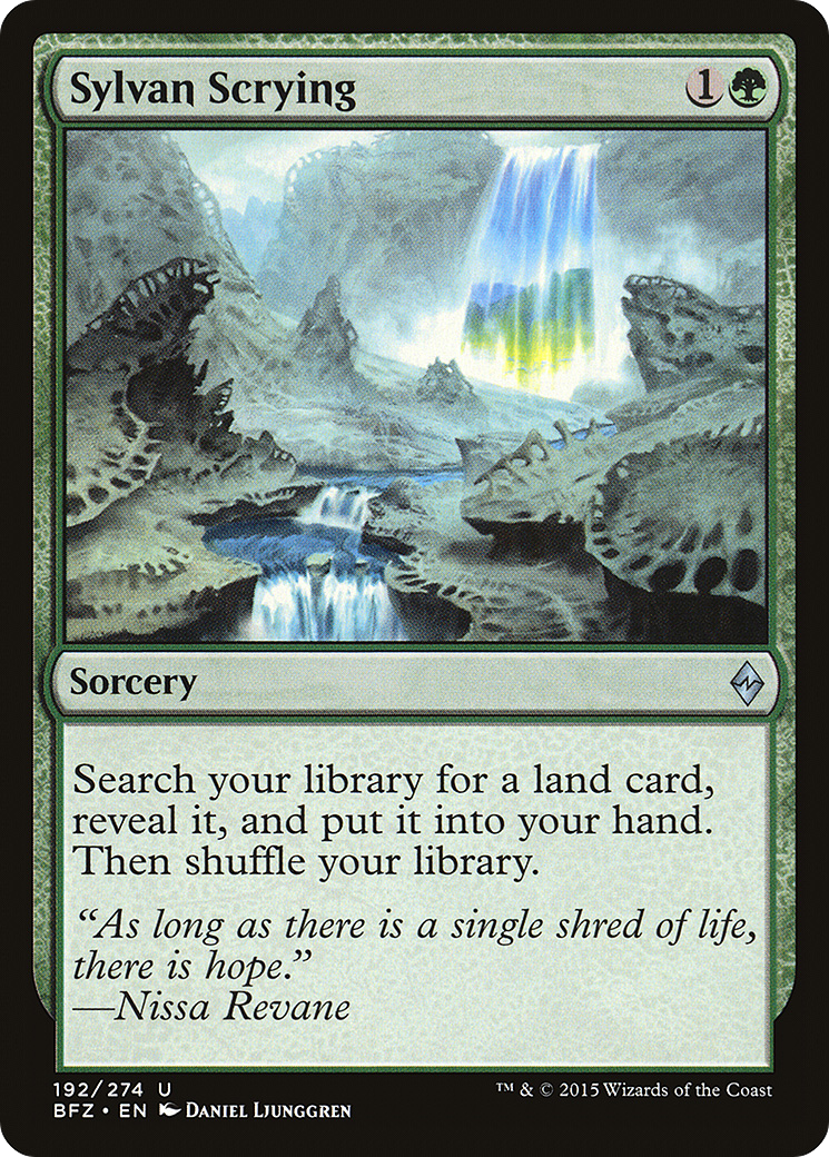 Auspício Silvestre / Sylvan Scrying - Magic: The Gathering - MoxLand