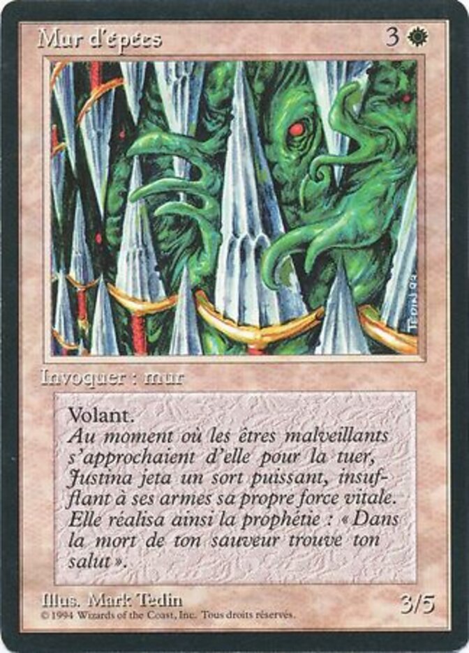Barreira de Espadas / Wall of Swords - Magic: The Gathering - MoxLand