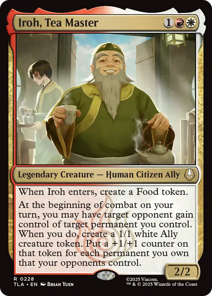 Iroh, Mestre do Chá / Iroh, Tea Master - Magic: The Gathering - MoxLand