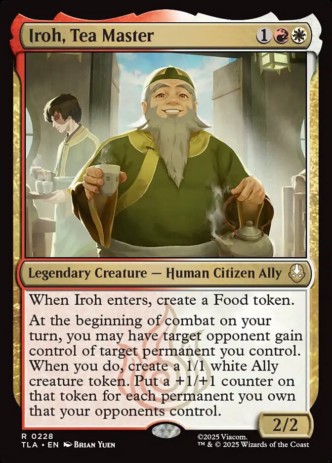 Iroh, Mestre do Chá / Iroh, Tea Master - Magic: The Gathering - MoxLand