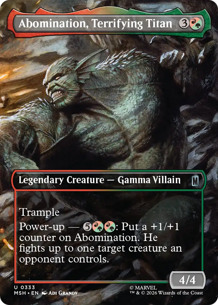 Abomination, Terrifying Titan - Magic: The Gathering - MoxLand