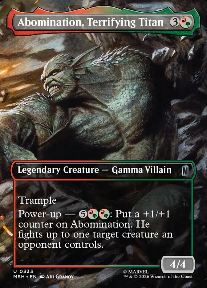 Abomination, Terrifying Titan - Magic: The Gathering - MoxLand