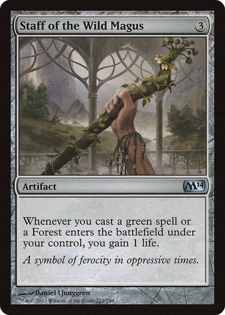 Cajado do Magus da Natureza / Staff of the Wild Magus - Magic: The Gathering - MoxLand