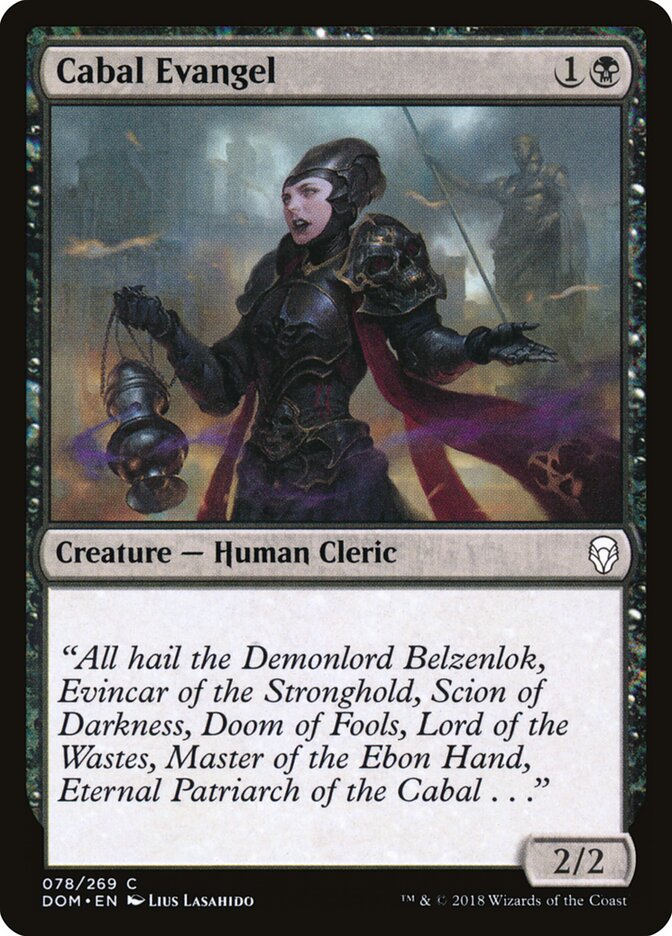 Evangelista da Cabala / Cabal Evangel - Magic: The Gathering - MoxLand