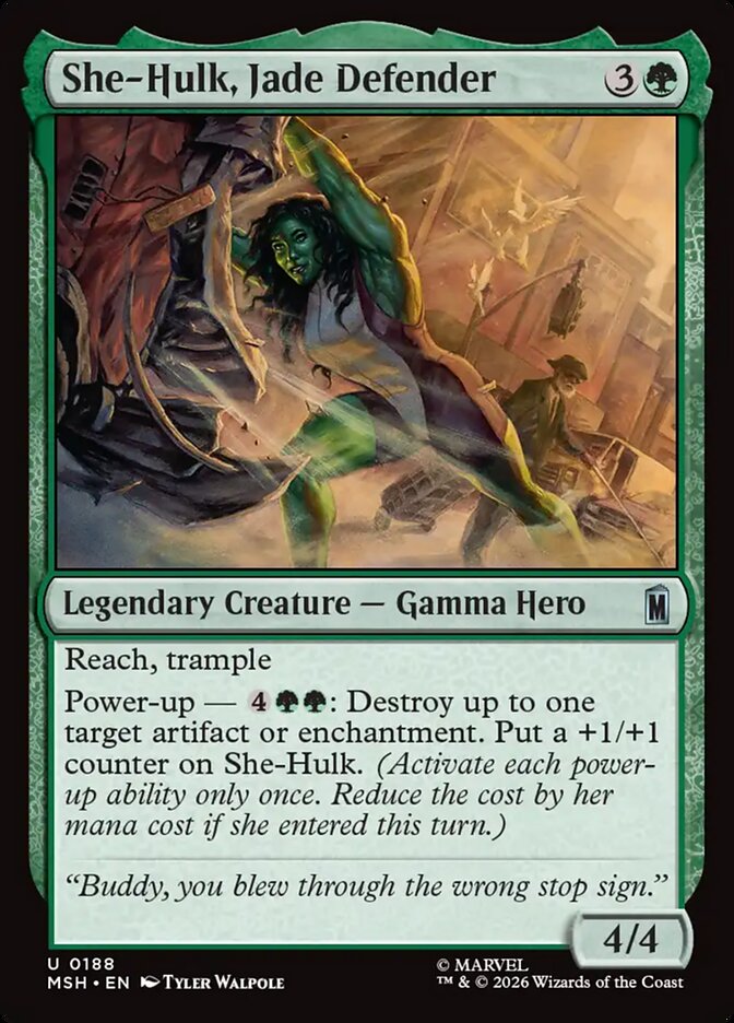 She-Hulk, Jade Defender - Magic: The Gathering - MoxLand