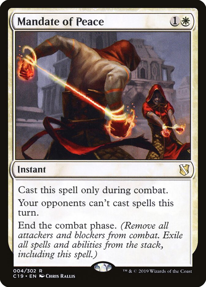 Mandato de Paz / Mandate of Peace - Magic: The Gathering - MoxLand