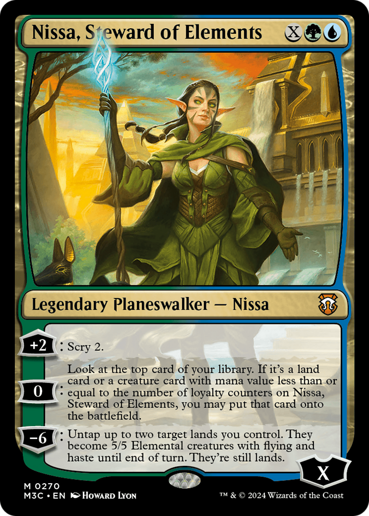 Nissa, Guardiã dos Elementos / Nissa, Steward of Elements - Magic: The Gathering - MoxLand