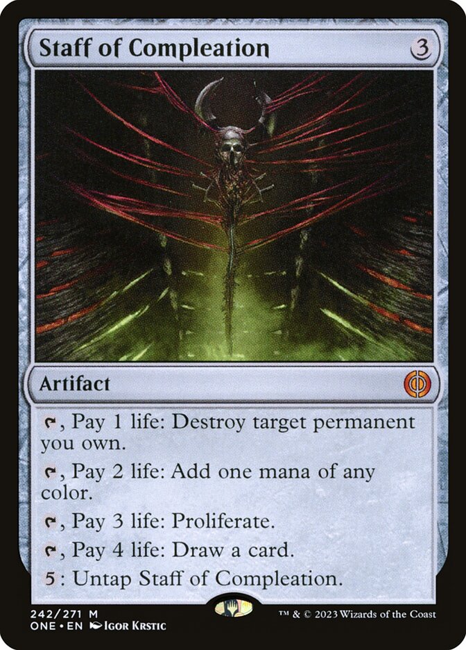 Cajado da Completação / Staff of Compleation - Magic: The Gathering - MoxLand