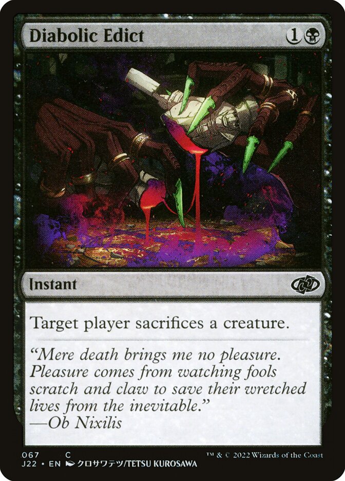Édito Diabólico / Diabolic Edict - Magic: The Gathering - MoxLand
