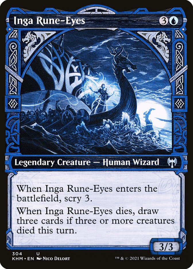 Inga Olhos Rúnicos / Inga Rune-Eyes - Magic: The Gathering - MoxLand