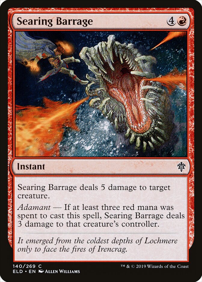 Barragem Cauterizante / Searing Barrage - Magic: The Gathering - MoxLand