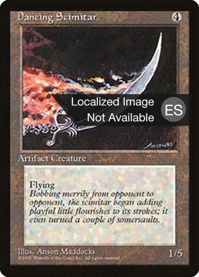 Cimitarra Dançante / Dancing Scimitar - Magic: The Gathering - MoxLand
