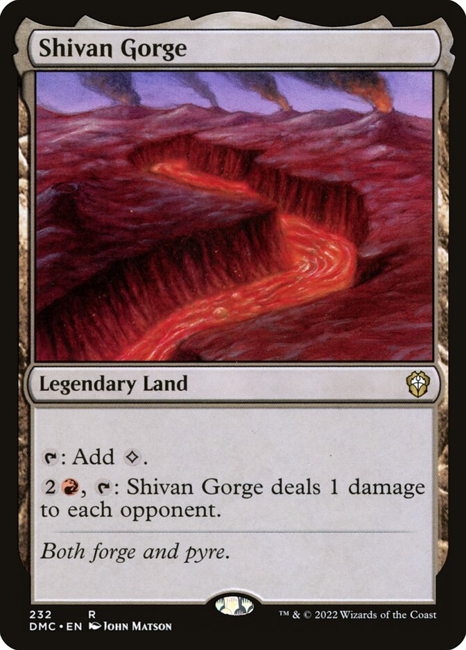 Ravina de Shiv / Shivan Gorge - Magic: The Gathering - MoxLand