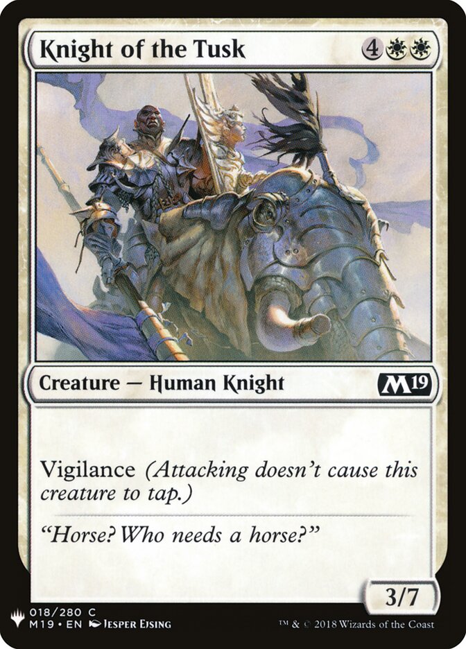 Cavaleiro da Presa / Knight of the Tusk - Magic: The Gathering - MoxLand
