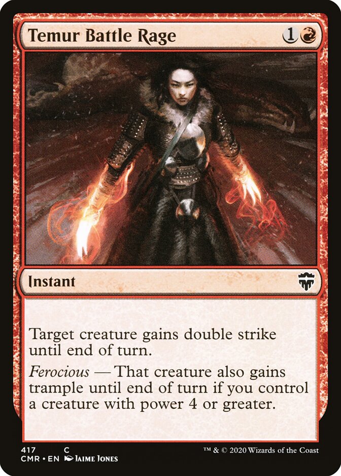 Fúria de Batalha Temur / Temur Battle Rage - Magic: The Gathering - MoxLand