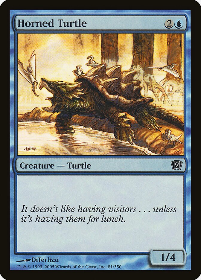 Tartaruga Marinha com Chifres / Horned Turtle - Magic: The Gathering - MoxLand