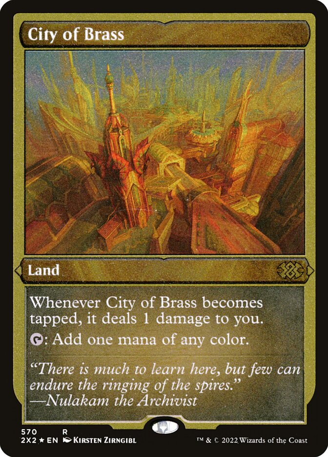 Cidade de Bronze / City of Brass - Magic: The Gathering - MoxLand