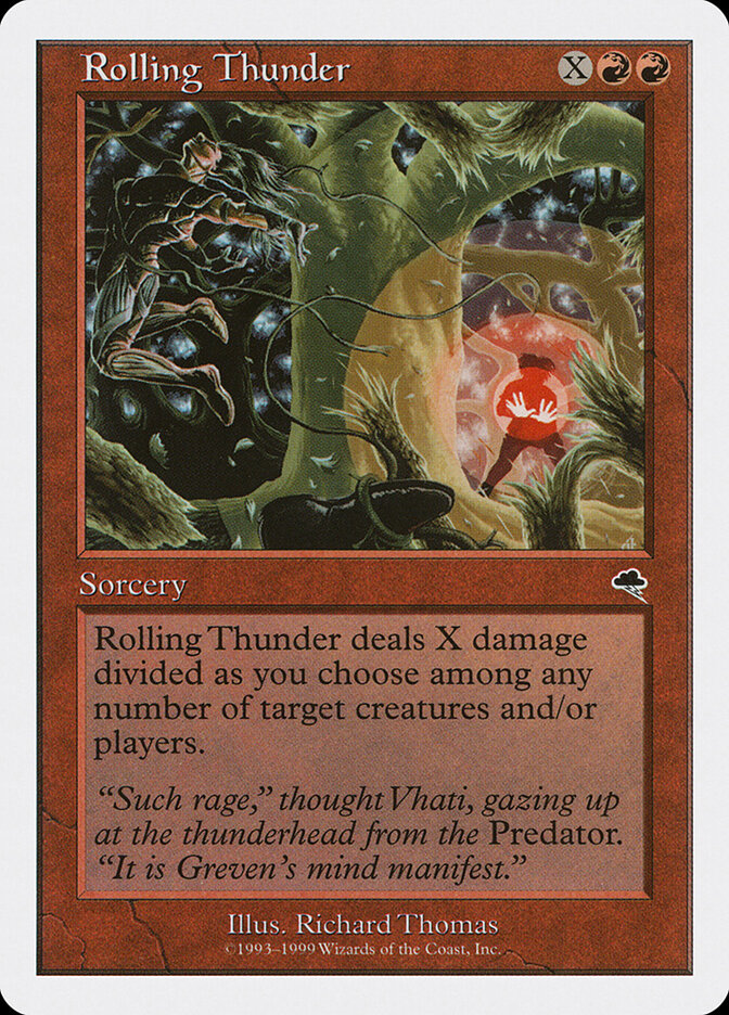 Trovoada Ribombante / Rolling Thunder - Magic: The Gathering - MoxLand