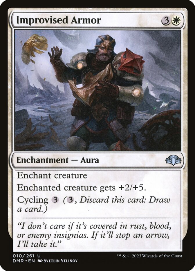 Armadura Improvisada / Improvised Armor - Magic: The Gathering - MoxLand