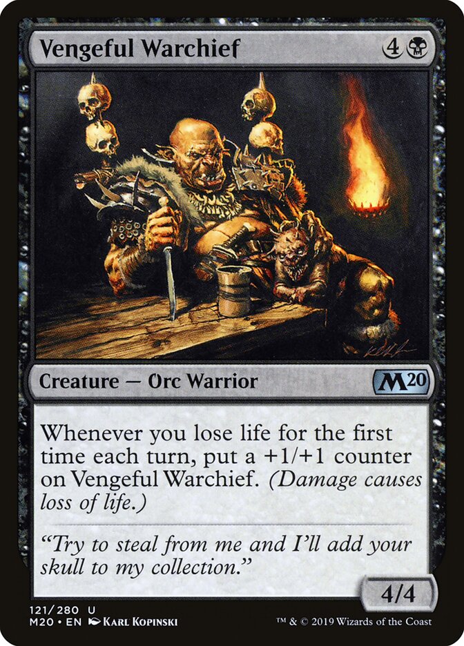 Chefe Guerreiro Vingativo / Vengeful Warchief - Magic: The Gathering - MoxLand