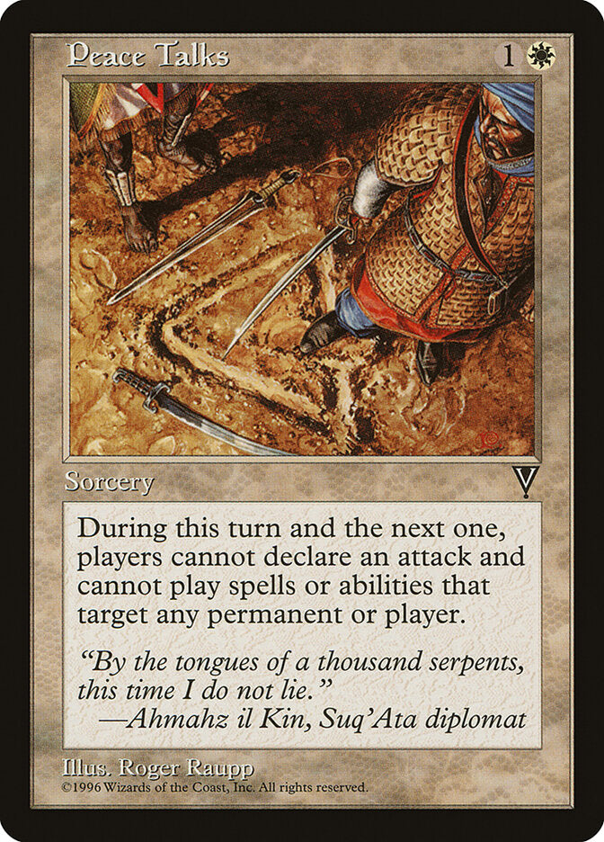 Conversações de Paz / Peace Talks - Magic: The Gathering - MoxLand