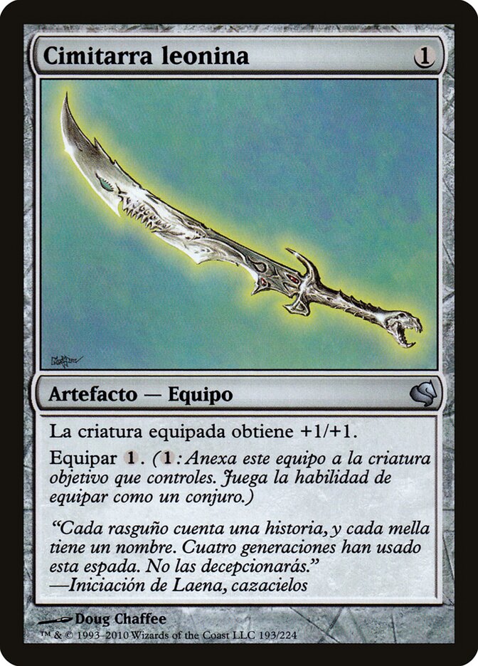 Cimitarra dos Leoninos / Leonin Scimitar - Magic: The Gathering - MoxLand