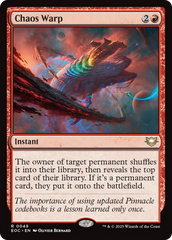 Distorção Caótica / Chaos Warp - Magic: The Gathering - MoxLand